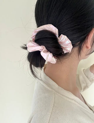 Summer Metallic Hair Scrunchie