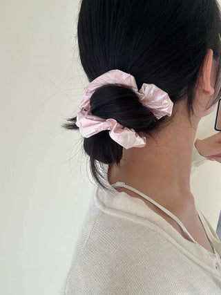 Summer Metallic Hair Scrunchie