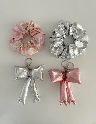 Summer Metallic Hair Scrunchie