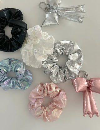 Summer Metallic Hair Scrunchie
