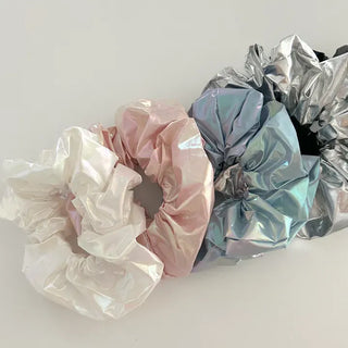Summer Metallic Hair Scrunchie