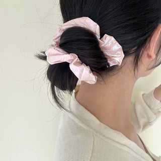 Summer Metallic Hair Scrunchie