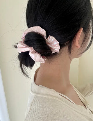 Summer Metallic Hair Scrunchie
