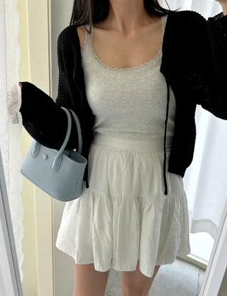 Small Button Square Mini Bag Crossbody Bag Tote Bag