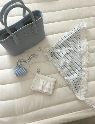 Small Button Square Mini Bag Crossbody Bag Tote Bag