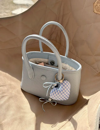 Small Button Square Mini Bag Crossbody Bag Tote Bag