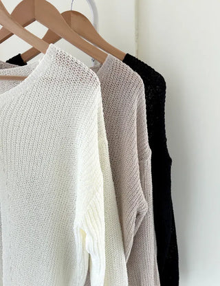 Ribbon Loose Fit Hazzi Summer Knit Women's Cardigan