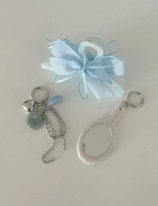 Chiffon double large ribbon hair clip large updo hair clip