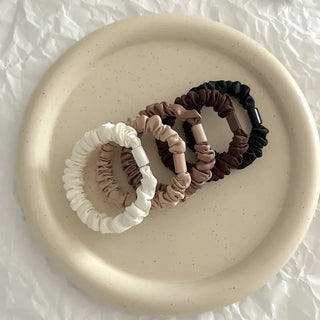 Autumn Heart Satin Hair Tie Elastic Band Set Hair Tie