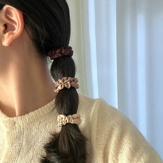 Autumn Heart Satin Hair Tie Elastic Band Set Hair Tie