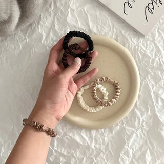Autumn Heart Satin Hair Tie Elastic Band Set Hair Tie