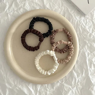 Autumn Heart Satin Hair Tie Elastic Band Set Hair Tie