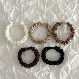 Autumn Heart Satin Hair Tie Elastic Band Set Hair Tie