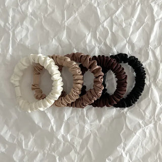 Autumn Heart Satin Hair Tie Elastic Band Set Hair Tie