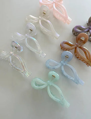 13cm Holographic Ribbon Large Updo Hair Clip