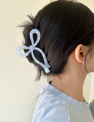 13cm Holographic Ribbon Large Updo Hair Clip