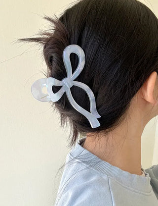 13cm Holographic Ribbon Large Updo Hair Clip