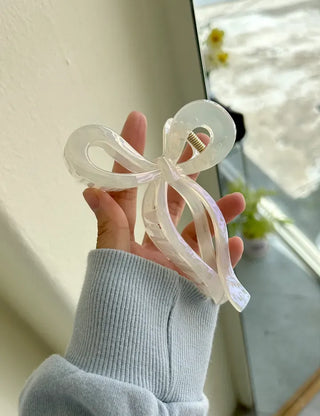 13cm Holographic Ribbon Large Updo Hair Clip
