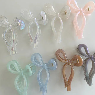 13cm Holographic Ribbon Large Updo Hair Clip