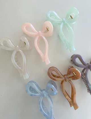 13cm Holographic Ribbon Large Updo Hair Clip
