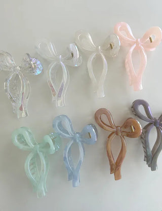 13cm Holographic Ribbon Large Updo Hair Clip