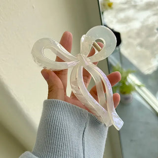 13cm Holographic Ribbon Large Updo Hair Clip