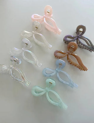 13cm Holographic Ribbon Large Updo Hair Clip
