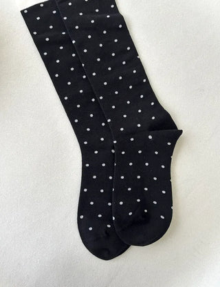 Polka Dot Color Block Women's Long Fashion Knee Socks