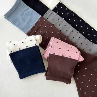 Polka Dot Color Block Women's Long Fashion Knee Socks