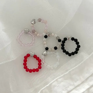 Surgical heart bead ring, Merry Shop custom friendship ring
