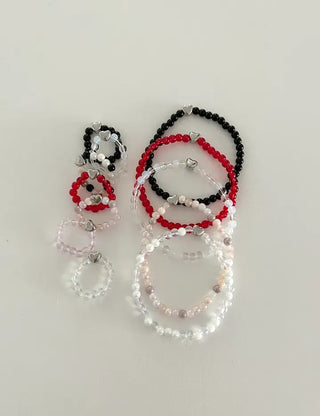 Surgical heart bead ring, Merry Shop custom friendship ring
