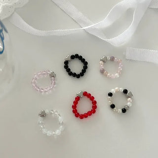 Surgical heart bead ring, Merry Shop custom friendship ring