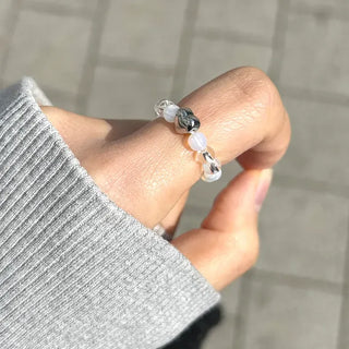 Surgical heart bead ring, Merry Shop custom friendship ring