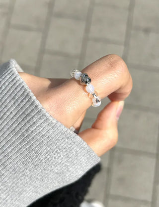 Surgical heart bead ring, Merry Shop custom friendship ring