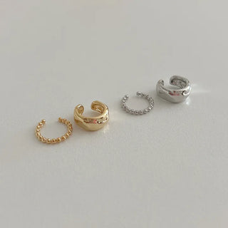 Piece Ball Chain Bold Ear Cuff Set