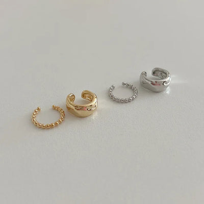 Piece Ball Chain Bold Ear Cuff Set