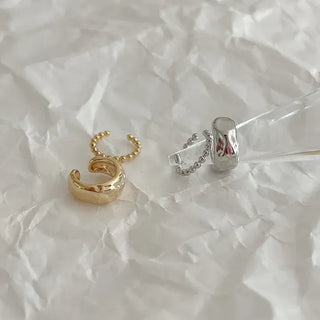 Piece Ball Chain Bold Ear Cuff Set