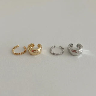 Piece Ball Chain Bold Ear Cuff Set