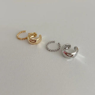 Piece Ball Chain Bold Ear Cuff Set
