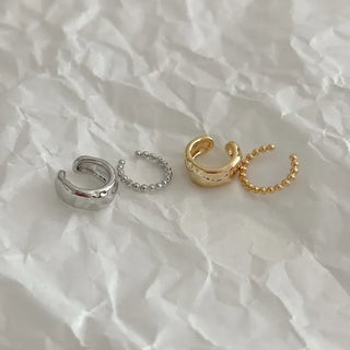Piece Ball Chain Bold Ear Cuff Set