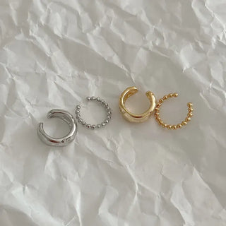 Piece Ball Chain Bold Ear Cuff Set