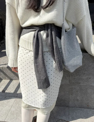 Silver knit shoulder bag, handmade eco bag, daily summer bag
