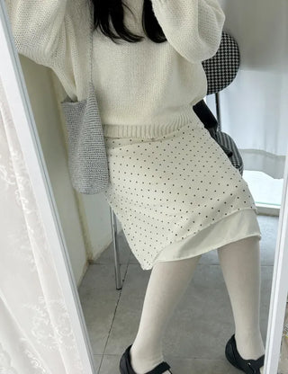 Silver knit shoulder bag, handmade eco bag, daily summer bag