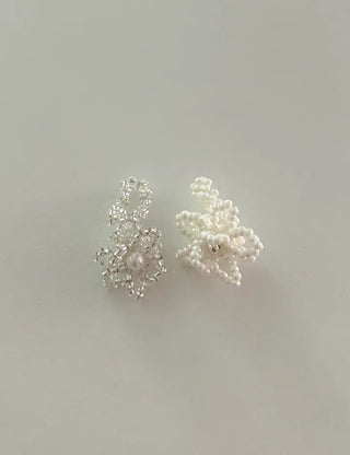 Beaded Flower Ring Pearl Cotton Bloom Spring Resort Look