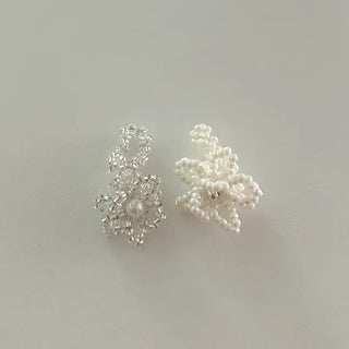 Beaded Flower Ring Pearl Cotton Bloom Spring Resort Look