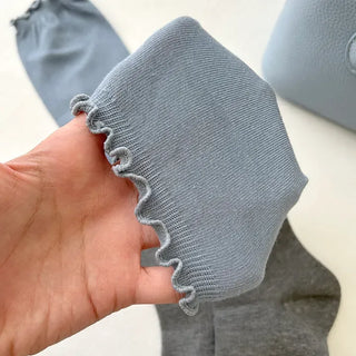 Frill Half-and-Half Knee Socks Spring/Summer Women's Fashion Socks