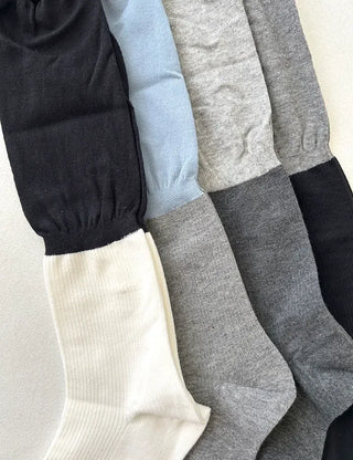 Frill Half-and-Half Knee Socks Spring/Summer Women's Fashion Socks