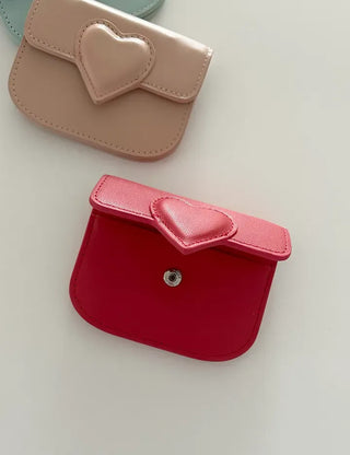 Cowhide in-1 Women's Card Wallet Heart Wallet