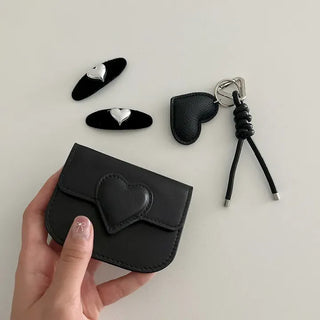 Cowhide in-1 Women's Card Wallet Heart Wallet