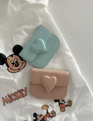 Cowhide in-1 Women's Card Wallet Heart Wallet